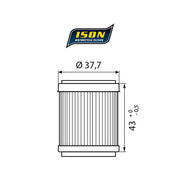 ISON 143 Oil Filter – Yamaha: 1987–1987 SRX 250; 1992–1998 YFB…