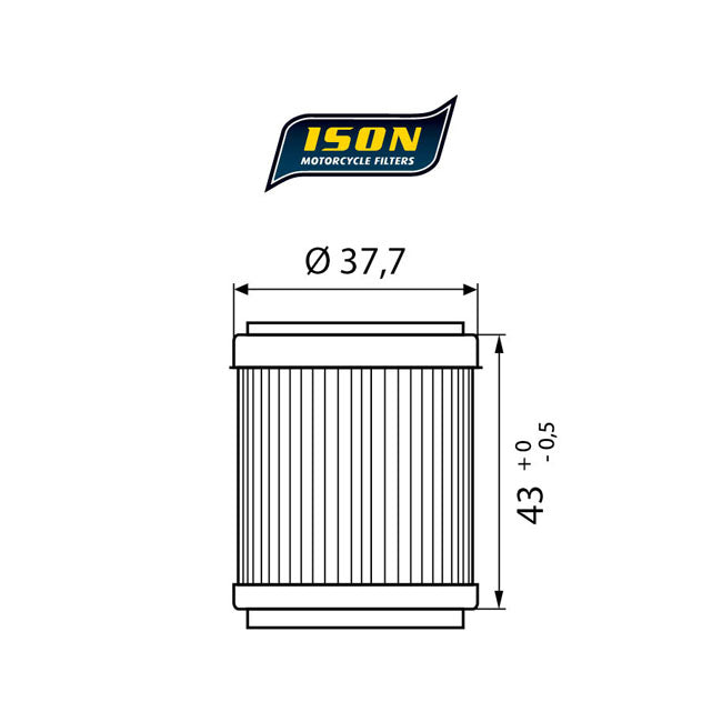 ISON 143 Oil Filter – Yamaha: 1987–1987 SRX 250; 1992–1998 YFB…