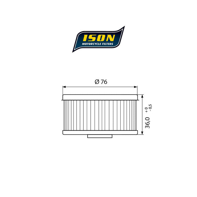 ISON 144 Oil Filter – Yamaha: 1985–1996 FZ 400 400cc; 1986 FZR…
