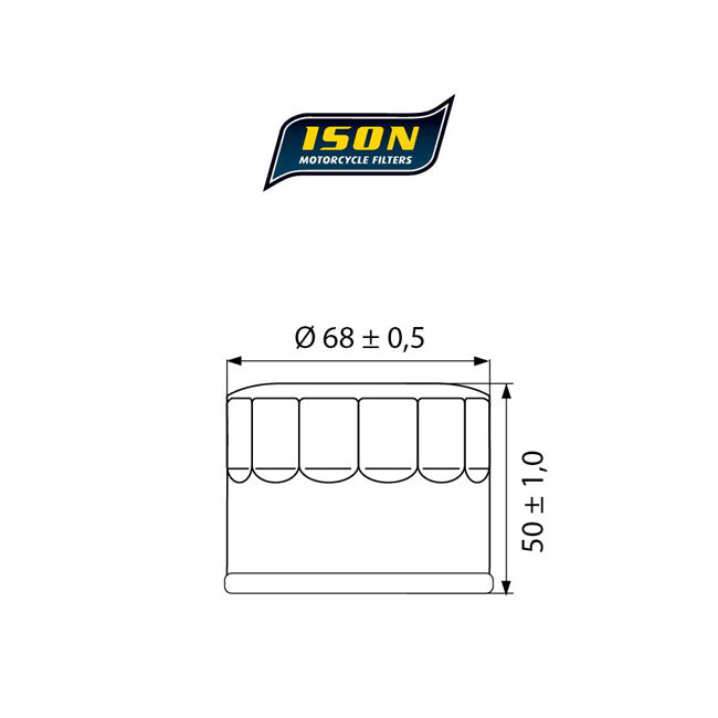 ISON 147 Oil Filter – Yamaha: 1998–2003 FZS 600 Fazer 600cc…