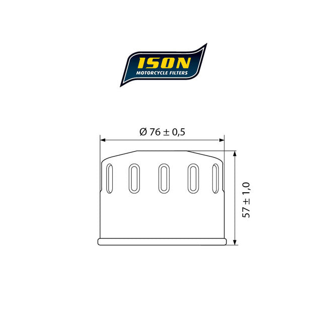 ISON 184 Oil Filter – Aprilia: 2005–2008 400 Atlantic 400…