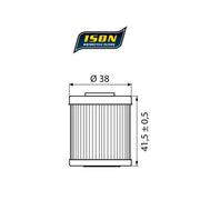 ISON 207 Oil Filter – Kawasaki: 2004–2020 KX 250 F; 2016–2020…