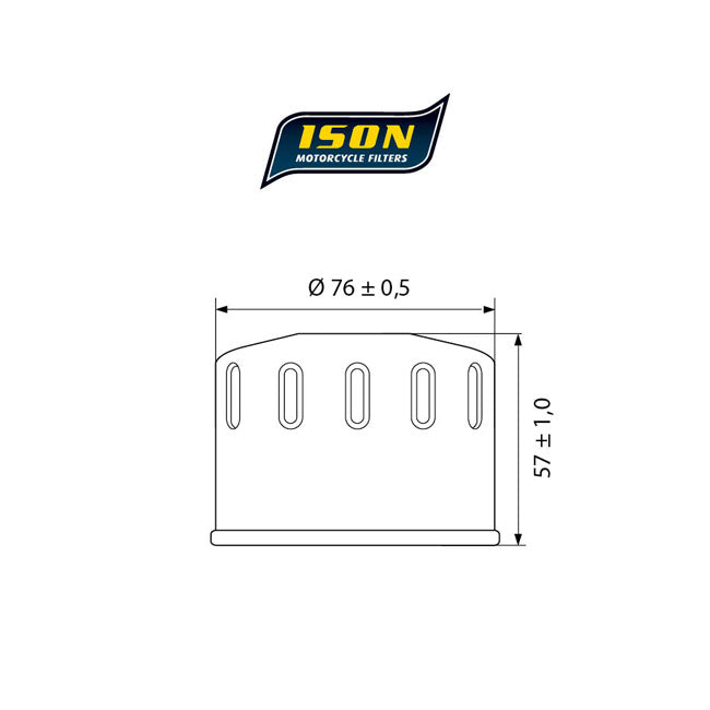 ISON 565 Oil Filter – Aprilia: 2008–2016 750 Dorsoduro 750cc…