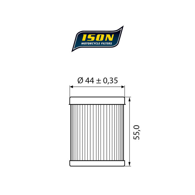 ISON 972 Oil Filter – Yamaha: 2004–2013 YP 400 Majesty…