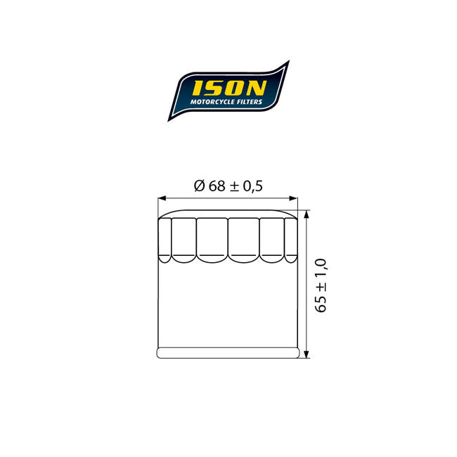 ISON 975 Oil Filter – Suzuki: 2003–2017 AN 650 Burgman…