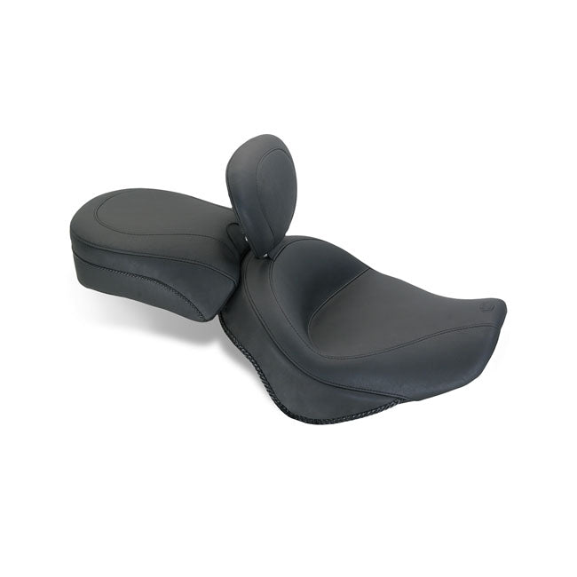 Mustang 2-P Vintage Touring Seat Plain Black – Triumph: 2010–2018 Thunderbird…