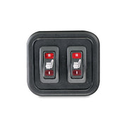 Mustang 1-Piece 2-Up Touring Seat Heated Plain Black – 2001–2017 Honda Gold Wing GL1800