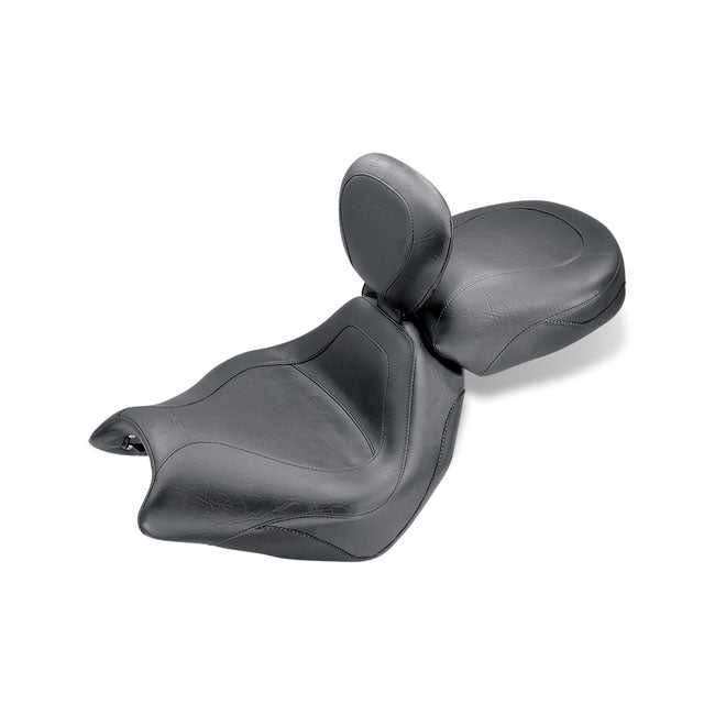 Mustang 2-P Vintage Sport Touring Seat Plain Black – Honda: 2002–2008 VTX1800C