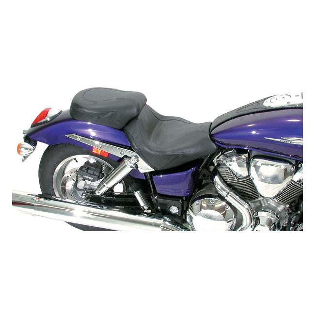 Mustang 2-P Vintage Sport Touring Seat Plain Black – Honda: 2002–2008 VTX1800C