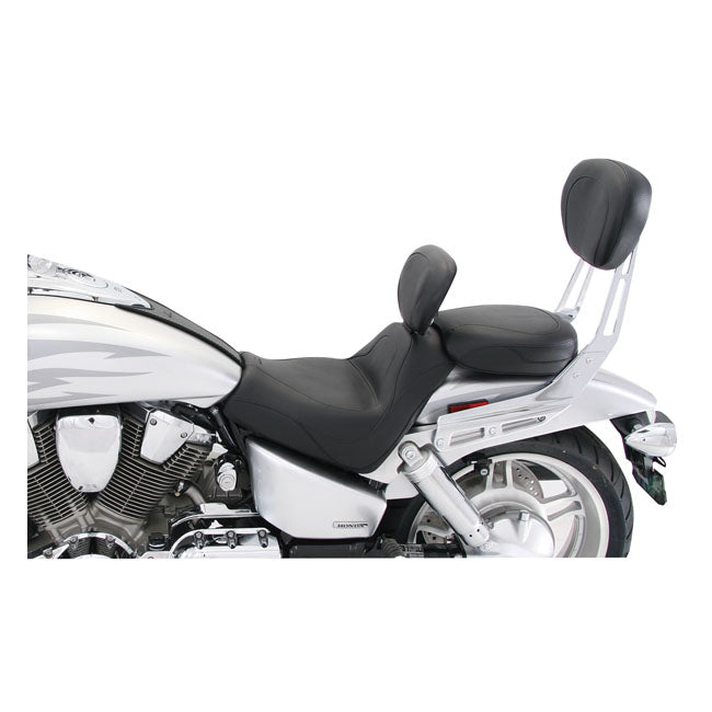 Mustang 2-P Vintage Sport Touring Seat Plain Black – 2005–2008 Honda VTX1800F