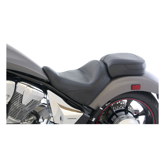 Mustang Vintage Passenger Seat Plain Black – 2010–2020 Honda VT1300CX Fury