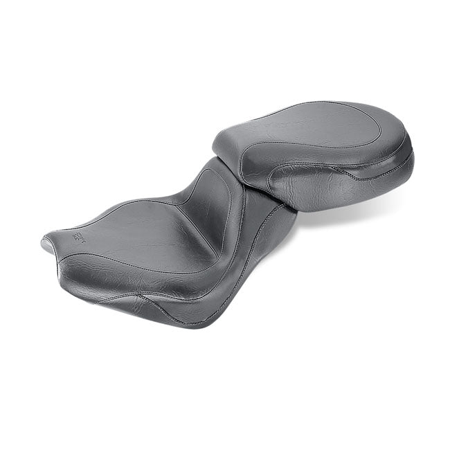Mustang 2-P Vintage Sport Touring Seat Plain Black – Honda: 2004–2009 VTX1300C
