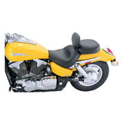 Mustang 2-P Wide Touring Seat Plain Black – Honda: 2004–2009 VTX1300C