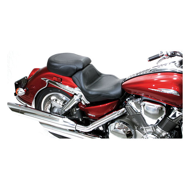 Mustang 2-P Vintage Sport Touring Seat Plain Black – Honda: 2003–2009 VTX1300 Retro…