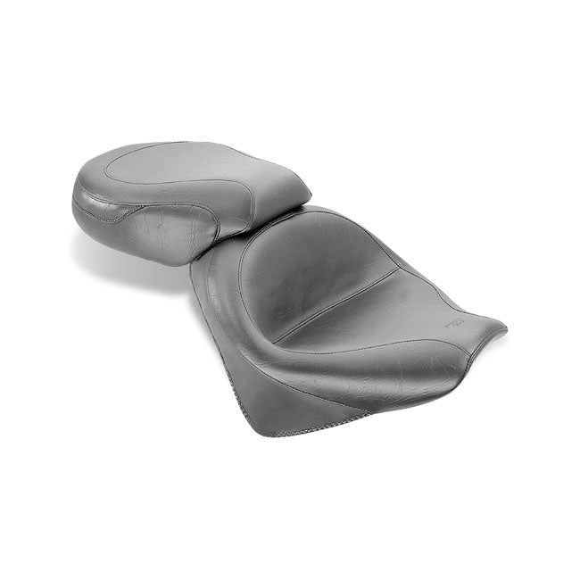 Mustang 2-P Wide Touring Vintage Seat Black – Honda: 2003–2009 VTX1300 Retro…