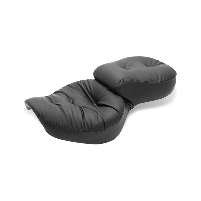 Mustang 1-Piece 2-Up Wide Touring Regal Seat Plain Black – Honda: 2000–2008 VT1100 Sabre; 1997–2008…