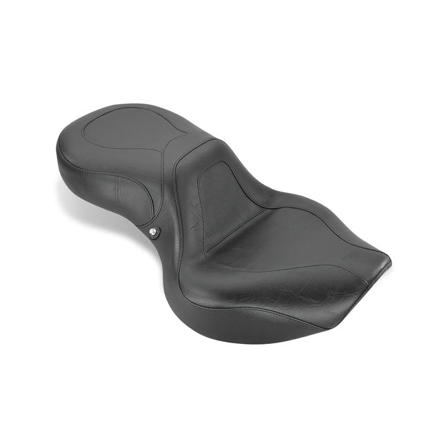 Mustang 1-P Sport Touring Vintage Seat Plain Black – Honda: 2001–2008 VT750 Spirit