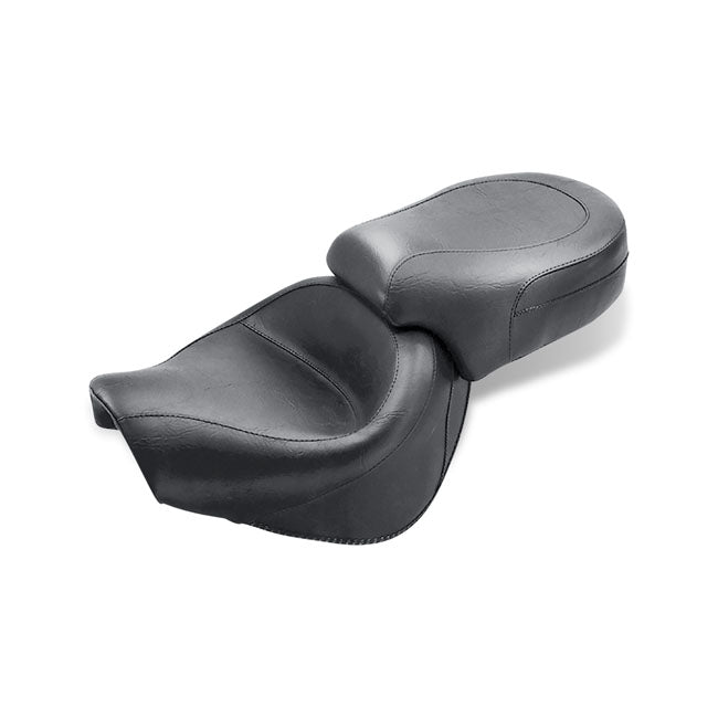 Mustang 2-P Wide Touring Vintage Seat Plain Black – 1998–2003 Honda VT750 ACE