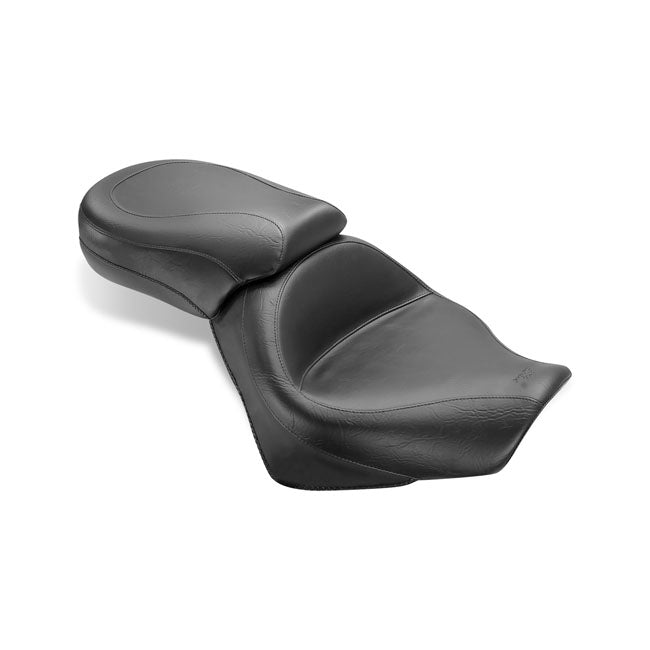 Mustang 2-P Wide Touring Vintage Seat Plain Black – Honda: 2005–2020 VT750 Aero