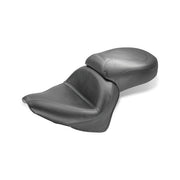 Mustang 1-Piece 2-Up Wide Touring Vintage Seat Plain Black – 1999–2008 Honda VTX600 Shadow