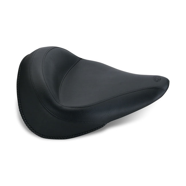 Mustang Wide Touring Vintage Solo Seat Plain Black – 2014–2020 Yamaha Bolt