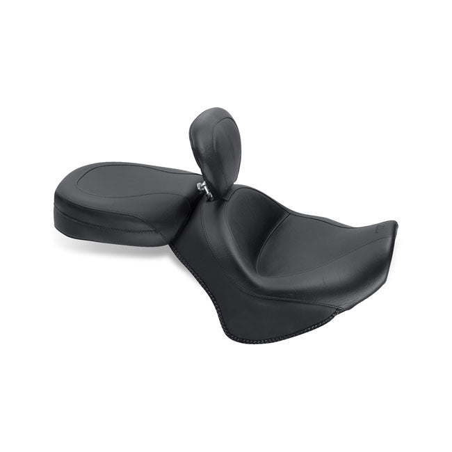 Mustang Wide Touring Vintage Seat Plain Black – Yamaha: 2011–2017 Stryker