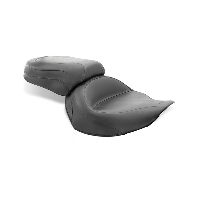Mustang Vintage Wide Passenger Seat Plain Black – 2006–2010; 2012–2015 Yamaha Roadliner…