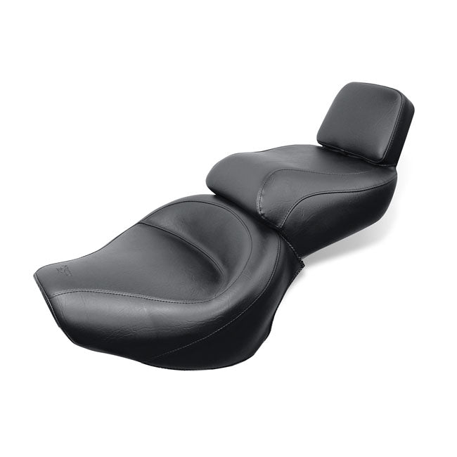 Mustang Wide Touring Vintage Seat Plain Black – 1984–1999 Yamaha Virago…