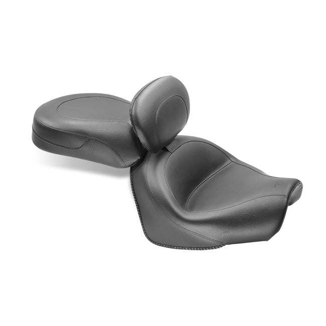 Mustang 2-P Wide Touring Vintage Seat Plain Black – Yamaha: 2009–2017 V-Star 950; 2009–2017…