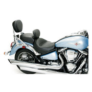 Mustang 2-P Wide Touring Vintage Seat Plain Black – Kawasaki: 2004–2010 Vulcan 2000…