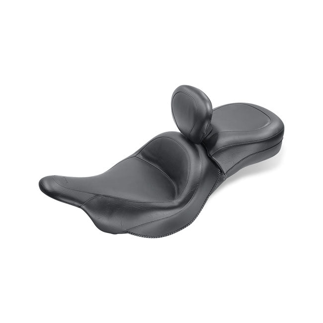 Mustang 1 Piece 2-Up Wide Touring Vintage Seat Plain Black – Kawasaki: 2009–2020 Kawasaki Vulcan 1700…