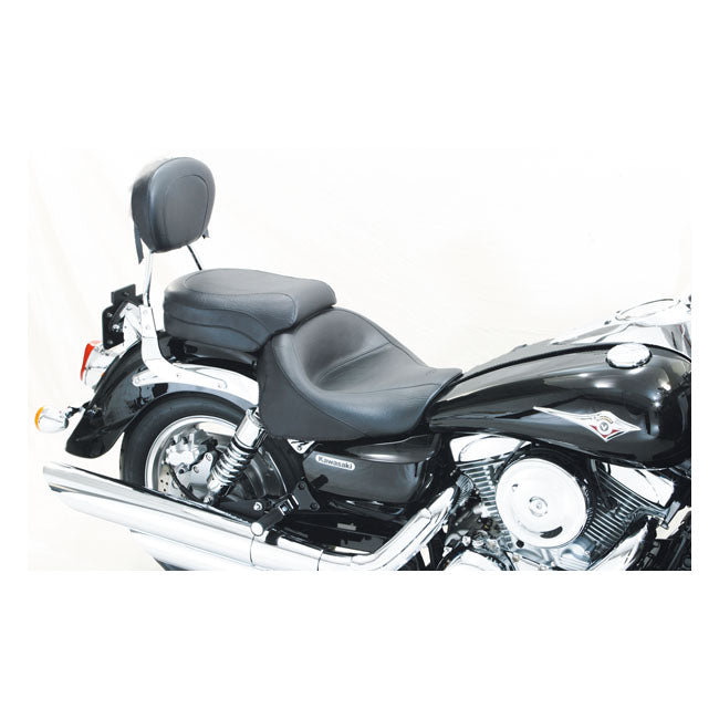 Mustang 2-P Wide Touring Vintage Seat Plain Black – Kawasaki: 2003–2008 Vulcan 1600 Classic…