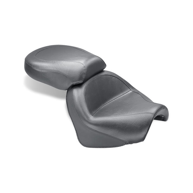 Mustang 2-P Wide Touring Vintage Seat Plain Black – Suzuki: 2009–2020 Boulevard C50; C50T