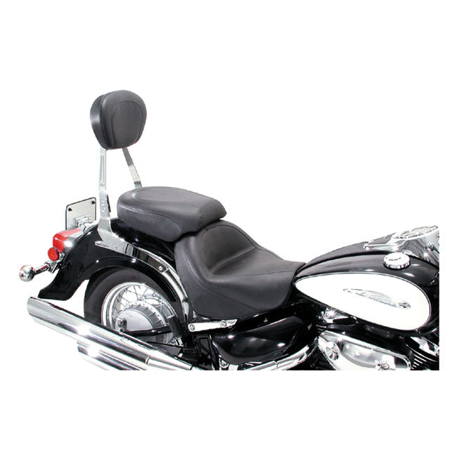 Mustang 2-P Wide Touring Vintage Seat Plain Black – Suzuki: 1997–2005 VZ800 Marauder