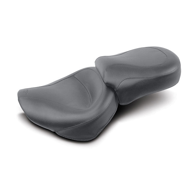 Mustang 2-P Wide Touring Vintage Seat Plain Black – Suzuki: 1997–2005 VZ800 Marauder