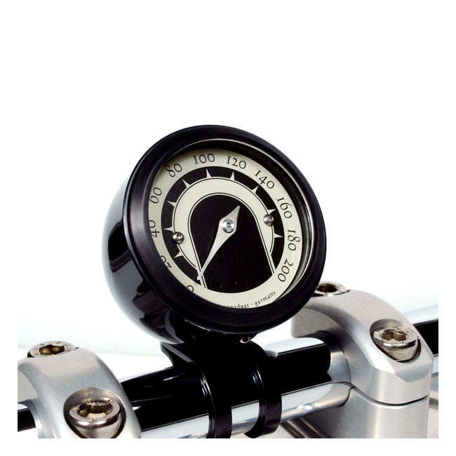 Motogadget Tiny Mount Cup ''Streamline'' 22mm. Black – Mounts Motoscope Tiny to 22mm Handlebars