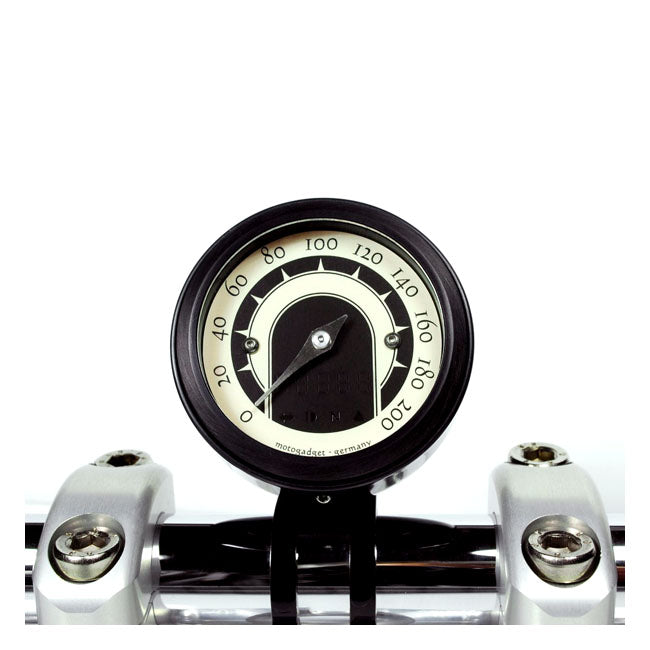 Motogadget Tiny Mount Cup ''Streamline'' 22mm. Black – Mounts Motoscope Tiny to 22mm Handlebars
