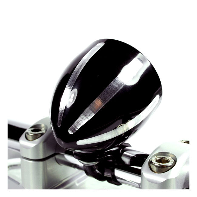 Motogadget Tiny Mount Cup ''Grooved'' 22mm. Black CC – Motoscope Tiny to 22mm Handlebars
