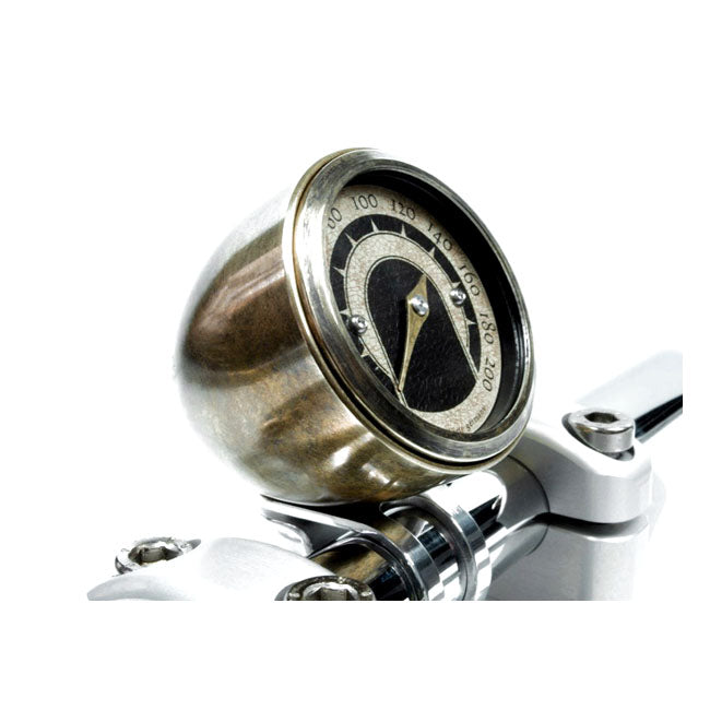 Motogadget Tiny Mount Cup ''Vintage Brass'' 22mm. Black – Mount Motoscope Tiny to 22mm Handlebars