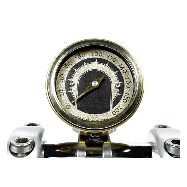 Motogadget Tiny Mount Cup ''Vintage Brass'' 22mm. Black – Mount Motoscope Tiny to 22mm Handlebars