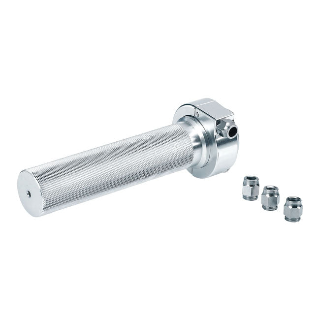 Biltwell 7/8 (23mm) Whiskey Throttle Assembly Polished – 7/8" (22mm) Handlebars