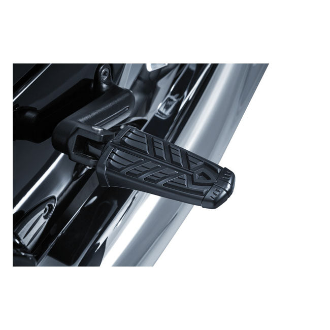 Kuryakyn Splined Peg Adapters. Gloss Black – Rear OEM Peg Mounts: 2014–2020 Indian…