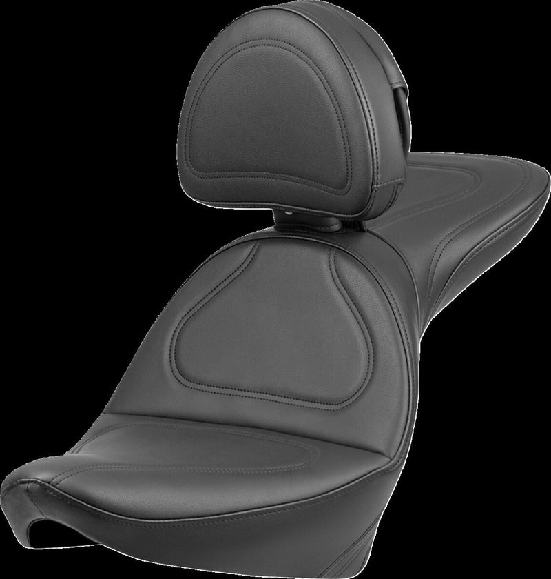 Saddlemen Explorer Seat w/ Driver Backrest for 1984-1999 Harley-Davidson Softail Motorcycles