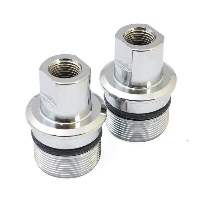 MCS Fork Tube Plug Set. Chrome – L1977–1984 FL; 1980–1986 FXWG; 1980–1983…