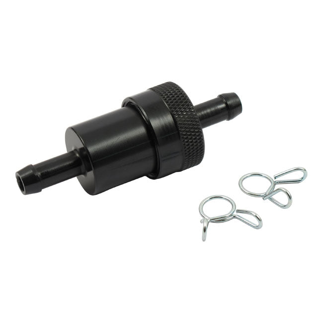 MCS Black Aluminum Fuel Filter, 5/16"