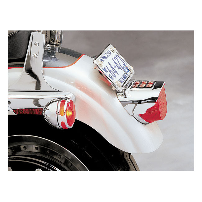 Kuryakyn Slotted Taillight Cover. Chrome – 1973–2025 H-D with Conventional Center…
