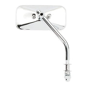 MCS Small Rectangular Mirror. Short Stem, Chrome – 65-UP H-D