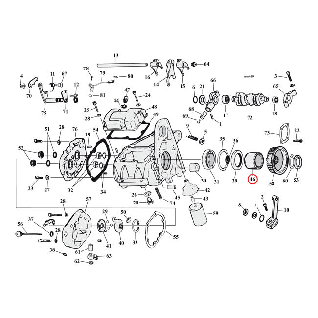Jims Transmission Pulley – 85-E94 5-Speed Big Twin; 1991–1994 XL…