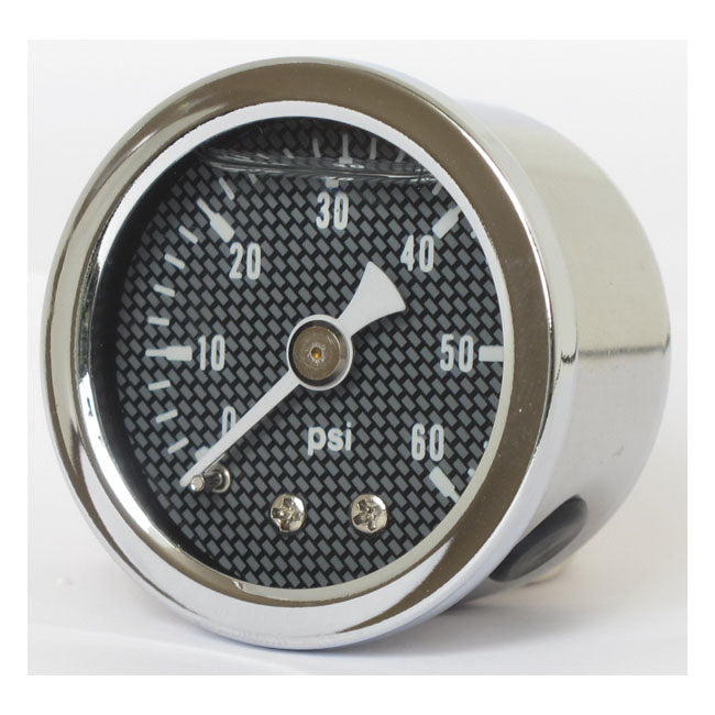 Marshall Oil Pressure Gauge, 0-60 PSI. Stainless Housing