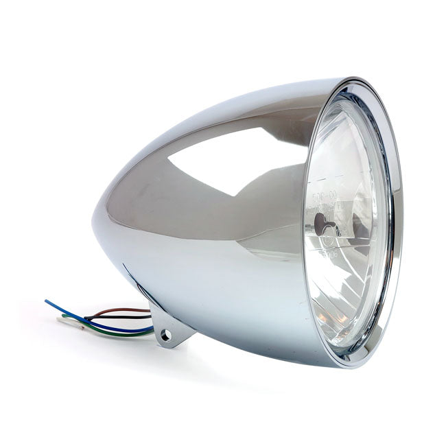 Motorcycle Storehouse Smoothie 7" Headlamp W/O Visor, Chr